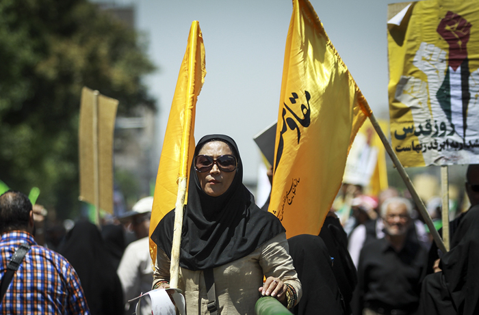 (تصاویر) مردم در راهپیمایی روز قدس