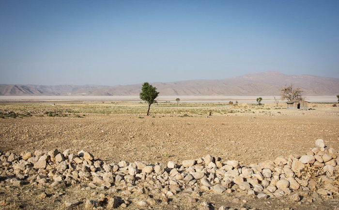 (تصاویر) خشکسالی دریاچه مهارلو