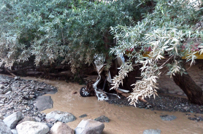 (تصاویر) خسارات سیل در چالوس