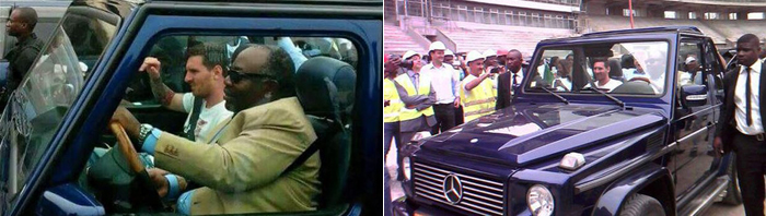 (تصاویر) رئیس‌جمهوری که راننده مسی شد