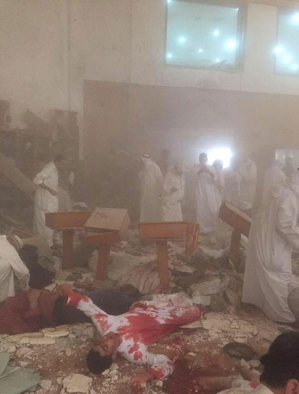 انفجار انتحاری در مسجد امام صادق(ع) کویت +(تصویر)