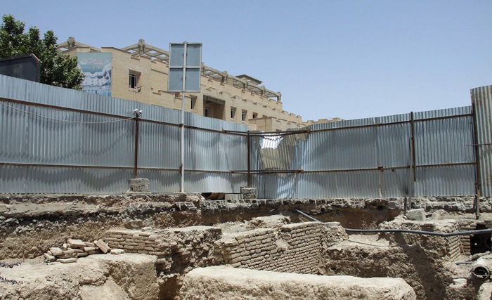 (تصاویر) پایه‌های کاخ کشف‌شده در اصفهان