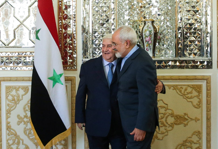 (تصاویر) دیدار ظریف با وزیرخارجه سوریه