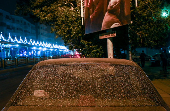 (تصاویر) توفان گرد و خاک در تهران
