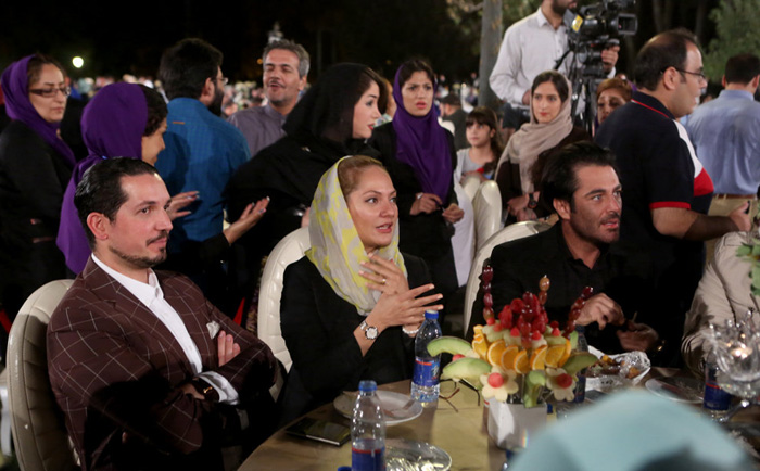 (تصاویر) مهناز افشار و همسرش در جشن سینما