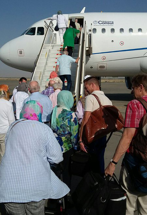 فرود اولین پرواز فول چارتر گردشگران؛ پولدارهای آلمانی میهمان ایران