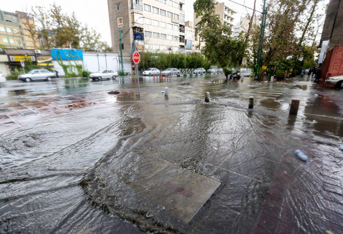 (تصاویر) بارش شدید باران در تهران