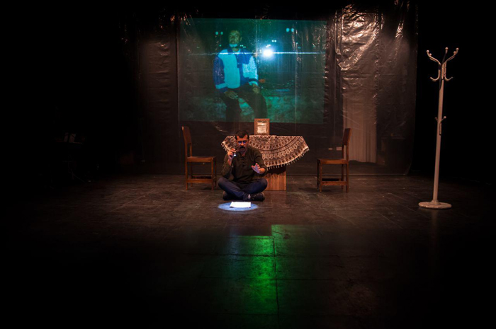 (تصاویر) شمس لنگرودی روی صحنه تئاتر