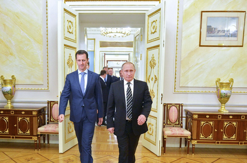 اسد در مسکو با پوتین دیدار کرد