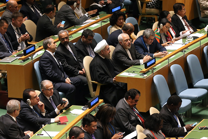 (تصاویر) روحانی در مقر سازمان ملل