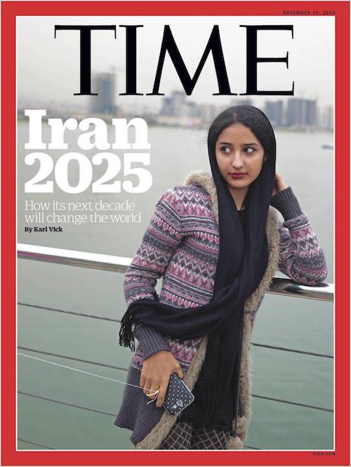 تصویر دختر ایرانی روی مجله «تایم»