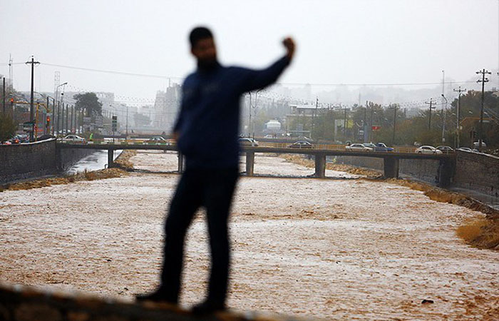 (تصاویر) رودخانه شیراز جاری شد