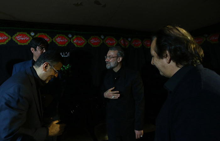 (تصاویر) لاریجانی در عزاداری خانه مجیدی