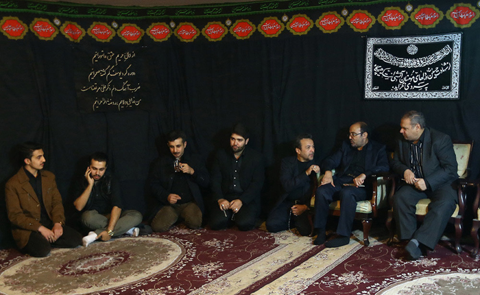 (تصاویر) لاریجانی در عزاداری خانه مجیدی