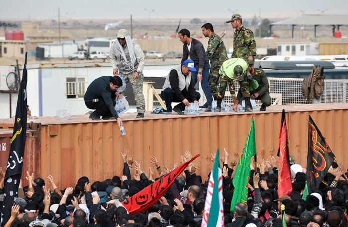 (تصاویر) اوج ازدحام در مرز مهران