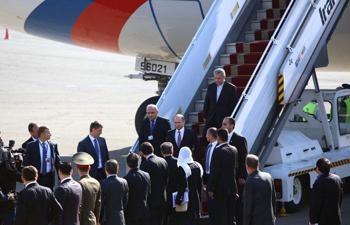 (تصاویر) ورود پوتین به تهران