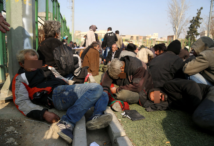 (تصاویر) جمع‌آوری معتادان تهران