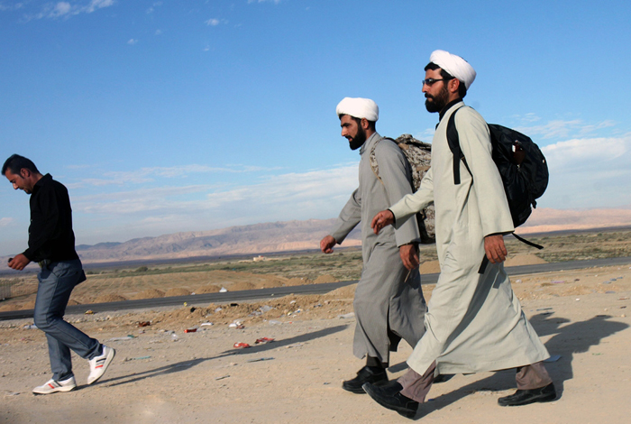 (تصاویر) تردد زائران اربعین در مرز مهران
