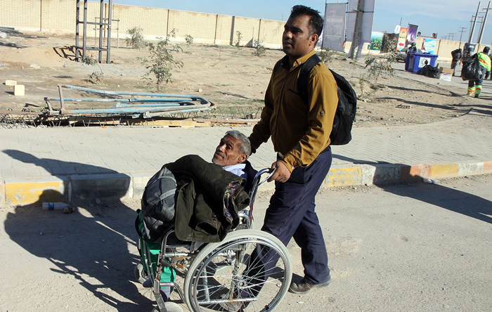 (تصاویر) تردد زائران اربعین در مرز مهران
