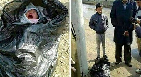 نوزادی که در کیسه زباله پیدا شده بود تحویل بهزیستی شد