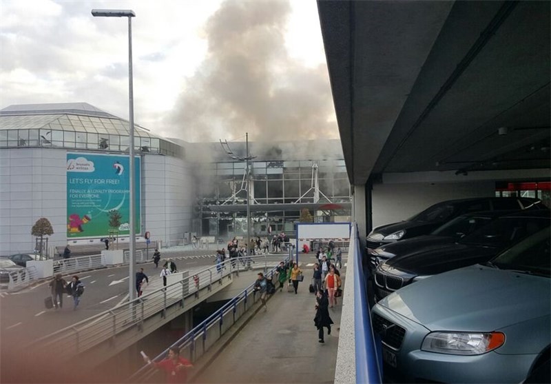 (تصاویر) وقوع ۲ انفجار در فرودگاه بروکسل