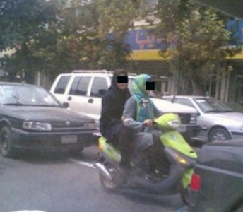 (عکس) دستگیری دختران موتور سوار دزفولی