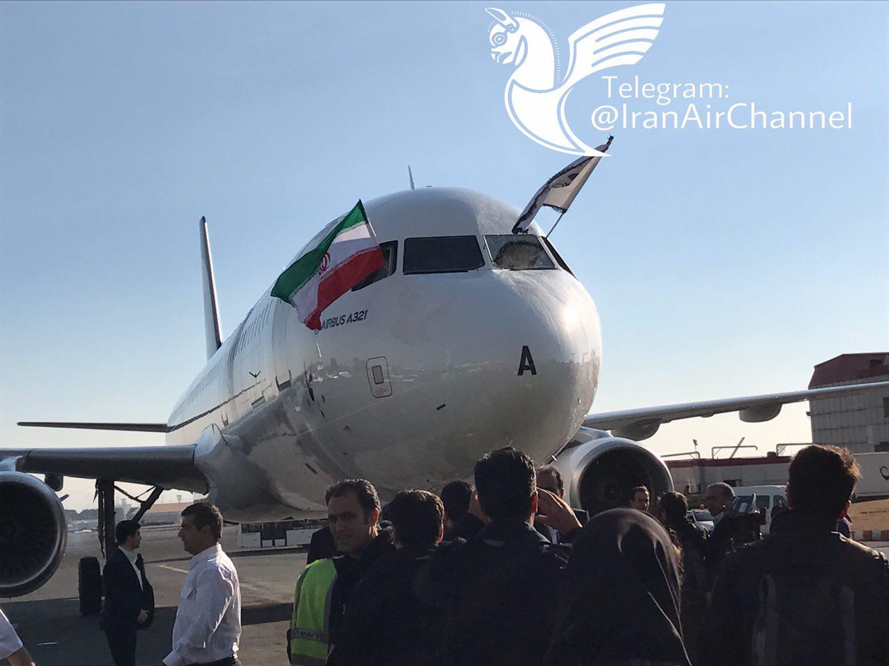 نخستین ایرباس ایران به زمین نشست