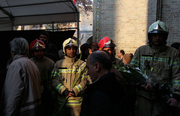 (تصاویر) مراسم یادبود آتش‌نشانان شهید