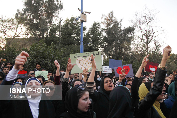 (تصاویر) دومین روز اعتراضات در اهواز