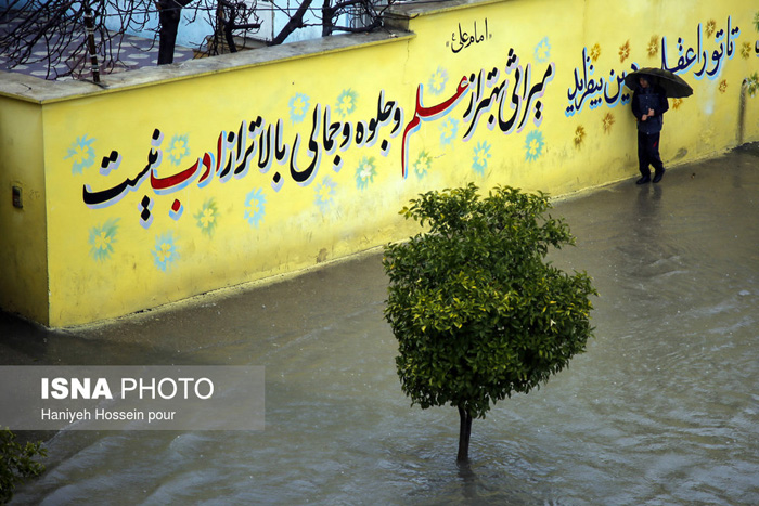 طغیان رودخانه‌ها در شیراز