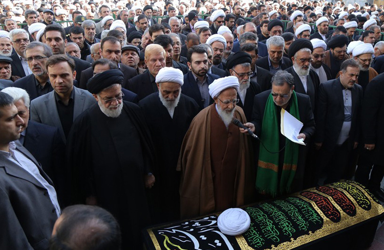 (تصاویر) مراسم تشییع حجت‌الاسلام قرهی