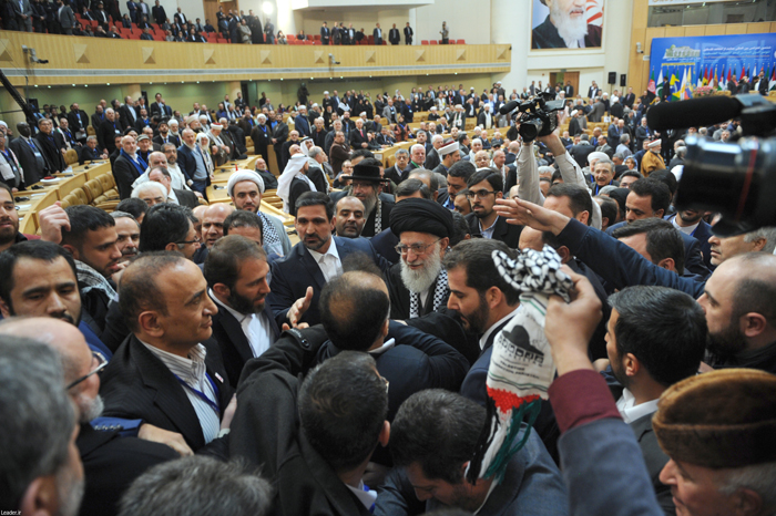 (تصاویر) رهبرانقلاب در کنفرانس حمایت از انتفاضه