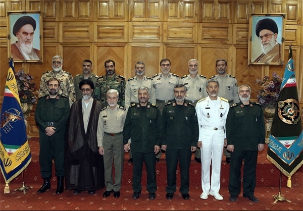 (تصاویر) دیدار فرماندهان عالی رتبه سپاه و ارتش