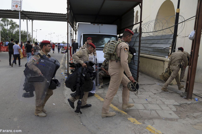 (تصاویر) پارلمان عراق در اشغال معترضان