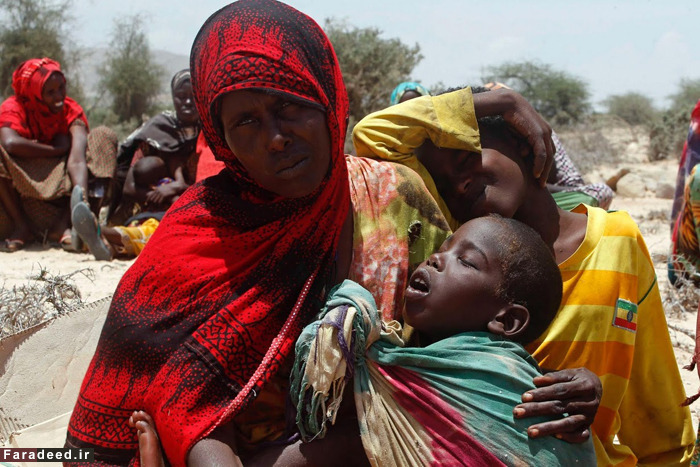 (تصاویر) سایه مرگ بر سر مردم سومالی