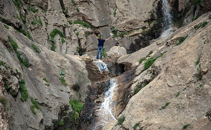 (تصاویر) زنده شدن آبشار تافه پس از ۱۵سال