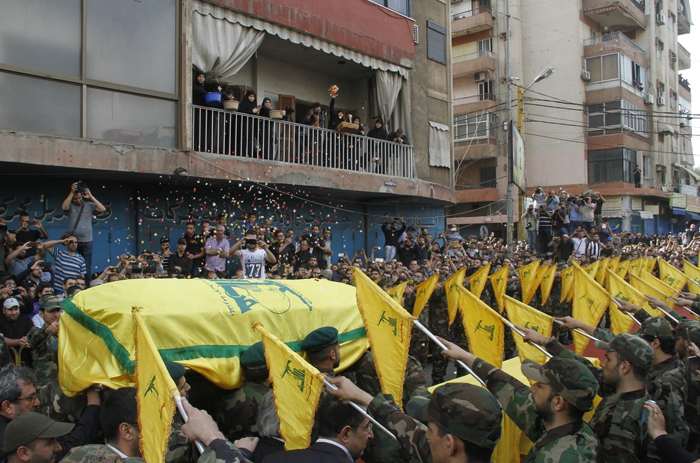 (تصاویر) تشییع فرمانده ارشد حزب الله