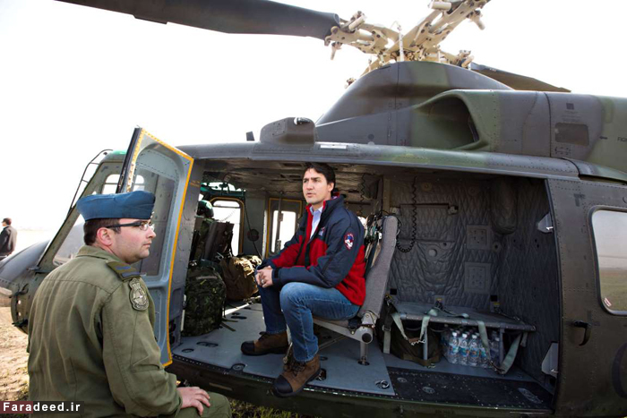 (تصاویر) نخست وزیر کانادا در سرزمین سوخته