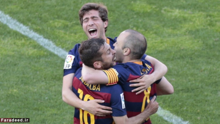 (تصاویر) جشن قهرمانی بارسلونا