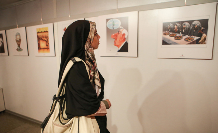(تصاویر) نمایشگاه کاریکاتور هولوکاست در تهران