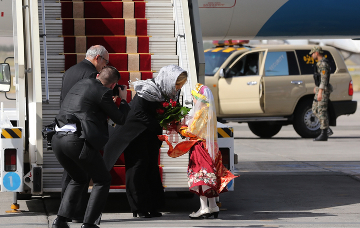 (تصاویر) ورود رئیس‌جمهور کرواسی به تهران