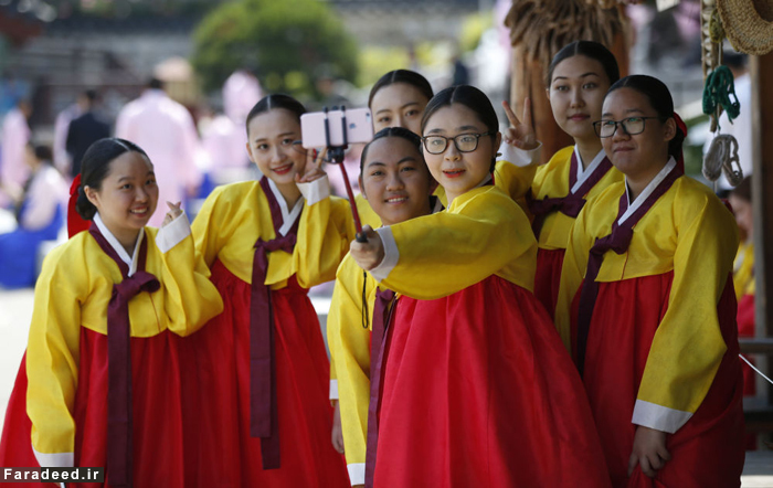 عکس جشن بلوغ جنسی دختران در کره جنوبی