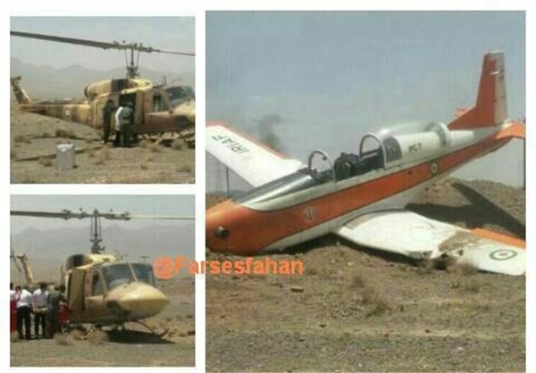 هواپیمای آموزشی در اصفهان سقوط کرد