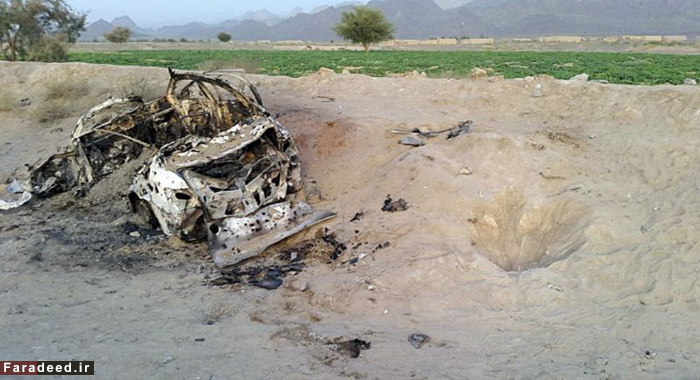 (تصاویر) صحنه ترور رهبر طالبان
