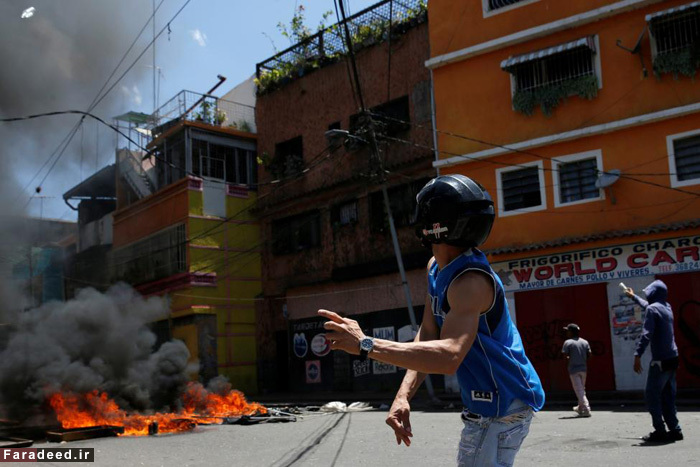 (تصاویر) شورش مردم گرسنه در ونزوئلا
