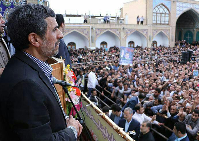 (تصاویر) سخنرانی احمدی نژاد در زنجان