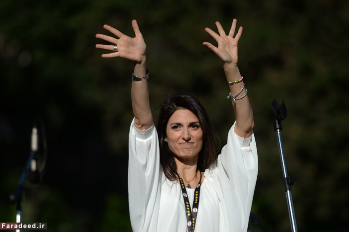 (تصویر) یک زن برای اولین بار شهردار رم شد