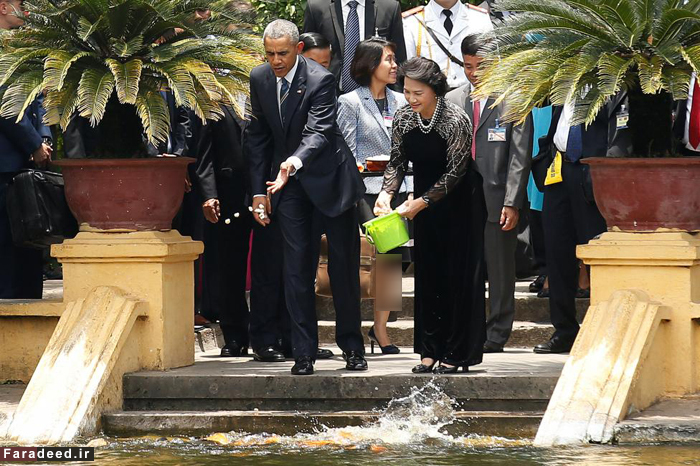 (تصاویر) حواشی سفر تاریخی اوباما به ویتنام