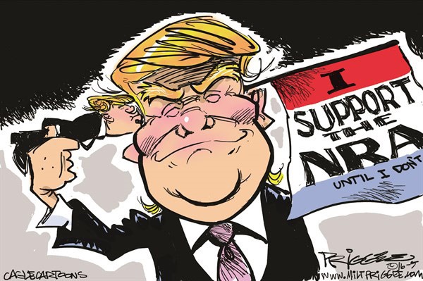 (کاریکاتور) ژست جدید ترامپ!
