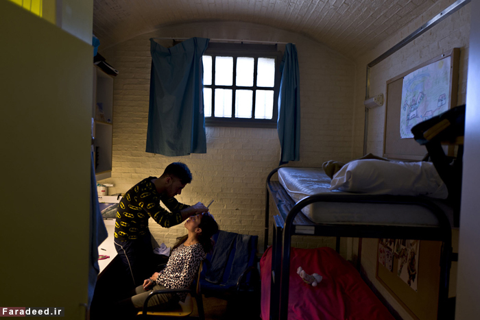(تصاویر) پر کردن زندان با آوارگان